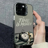 Time is money Pattern Shockproof  Case For iPhone