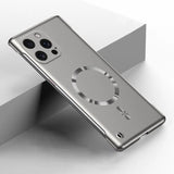 Metal Painting Frameless  Magnetic Case For iPhone