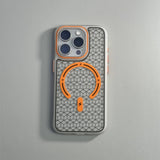 Ultrathin Frosted Geometric Elements Wireless Charging Case For iPhone