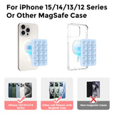 Magnetic silicone suction cup holder for mobile phone fixation