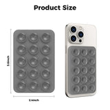 Magnetic silicone suction cup holder for mobile phone fixation