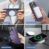 2 in 1 Magnetic Leather Wallet Case for iPhone