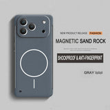 Magnetic PC Matte Frosted Frameless Case For iPhone