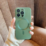 Magnetic Luxury Matte Soft Case For iPhone