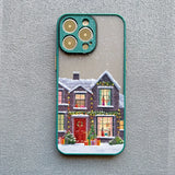 Rural Building Snow Scenery Phone Case For iPhone