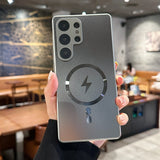 Titanium Original Matte Magnetic Case For Samsung