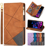 Leather Flip Wallet Case For Samsung Galaxy