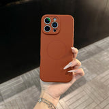 Original Liquid Silicone Magnetic Case For iPhone