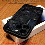 Ins Patterned Lens-Protecting Shock-Resistant Phone Case For iPhone