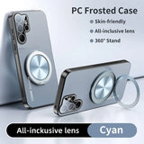 Luxury Magnetic Matte Frosted 360° Bracket Stand Case For Samsung