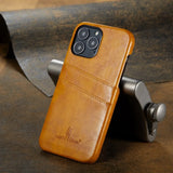 Card Holder Slots Pockets Stand Flip Leather Back Wallet Case For iPhone