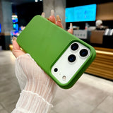 Bright Fluorescent Liquid Silicone Soft Case For iPhone