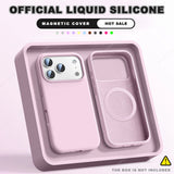 New Magnetic Official Liquid Silicone Case For iPhone