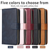 Zipper Leather Wallet Cards Bag Case For Samsung Galaxy