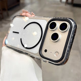 Luxury Glitter Clear For Magnetic Shockproof TPU  Case for iPhone