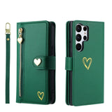 Zipper Cards Solt Wallet Leather Case For Samsung Galaxy