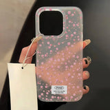 Translucent Slim Silky Skin Matte Flowers Phone Case For iPhone