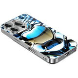 Luxury Gradient Texture For Apple Print Glass Electroplated Case For iPhone