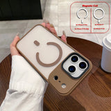 Full Camera Anti-knock Anti-fingerprint Shell Magnetic Case For iPhone