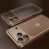 Luxury Plating Color PC Transparent Case For iPhone