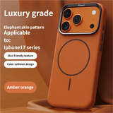 High-End Elephant Leather Texture Magnetic Case for IPhone