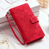 Leather Card Holder Wallet  Case For Samsung Galaxy