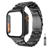 Stainless Steel Band + Protective Case For Apple Watch