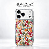 Halloween Floral Pumpkin Ghost Skull Clear Case For iPhone