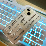 Creative handmade fork and knife case for iPhone