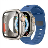 Silicone Band + Protective Case For Apple Watch