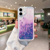 Shiny Quicksand Transparent Case for iPhone