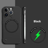 Ultra Thin Frameless Magnetic Case For iPhone