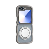 360 ° Rotating Bracket Protective Magnetic Wave Case for Samsung Galaxy Z Flip