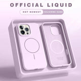 Magnetic Shockproof Silicone Wireless Charge Phone Case for iPhone
