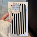 Colorful Striped Minimalist INS Couple Case For iPhone