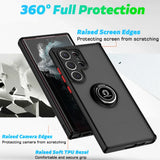 Luxury Matte Armour Magnetic Stand Phone Case For Samsung S26