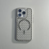 Ultrathin Frosted Geometric Elements Wireless Charging Case For iPhone