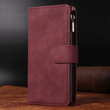 Leather Flip Wallet Case For Samsung Galaxy