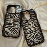 Creative Cartoon Zebra Pattern Personalized Cute Trendy Case For iPhone