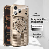Plating Magnetic  Heat Dissipation Breathable Case For iPhone