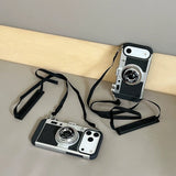 Vintage Camera Design with Lanyard Case for IPhone
