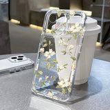 Flower Shockproof Transparent  Case For iPhone