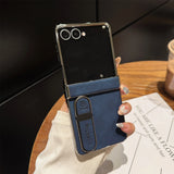 Slim, shock-resistant protective case with a business style For Samsung Z Flip