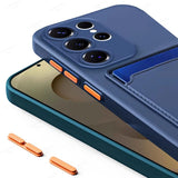 Liquid Silicone Card Holder Case For Samsung