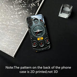 Airplane Dashboard Pattern Black Tempered Glass Case for Samsung Galaxy