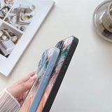 Marble Pattern Tempered Glass Case For iPhone