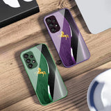 Wood grain Golden Horse Case for Samsung