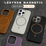Leather Magnetic Case For iPhone