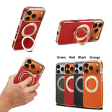 Magnetic Genuine Cowhide Leather Case for iphone