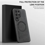Magnetic Leather Phone Case For Samsung